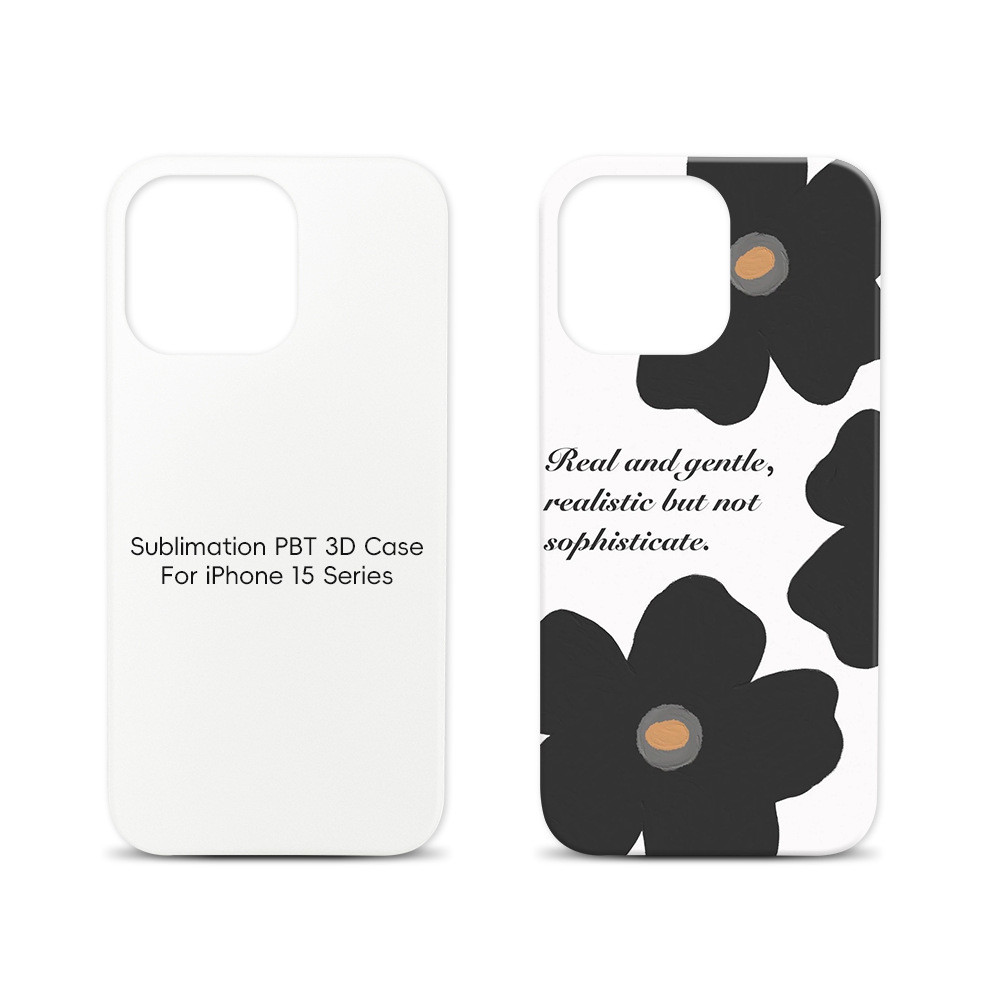 3D Sublimation PBT Coated Hard Blank Mobile Cover For Iphone 16 15 14 13