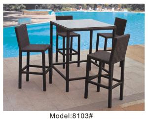 Quality Outdoor rattan wine bar set-8103 wholesale