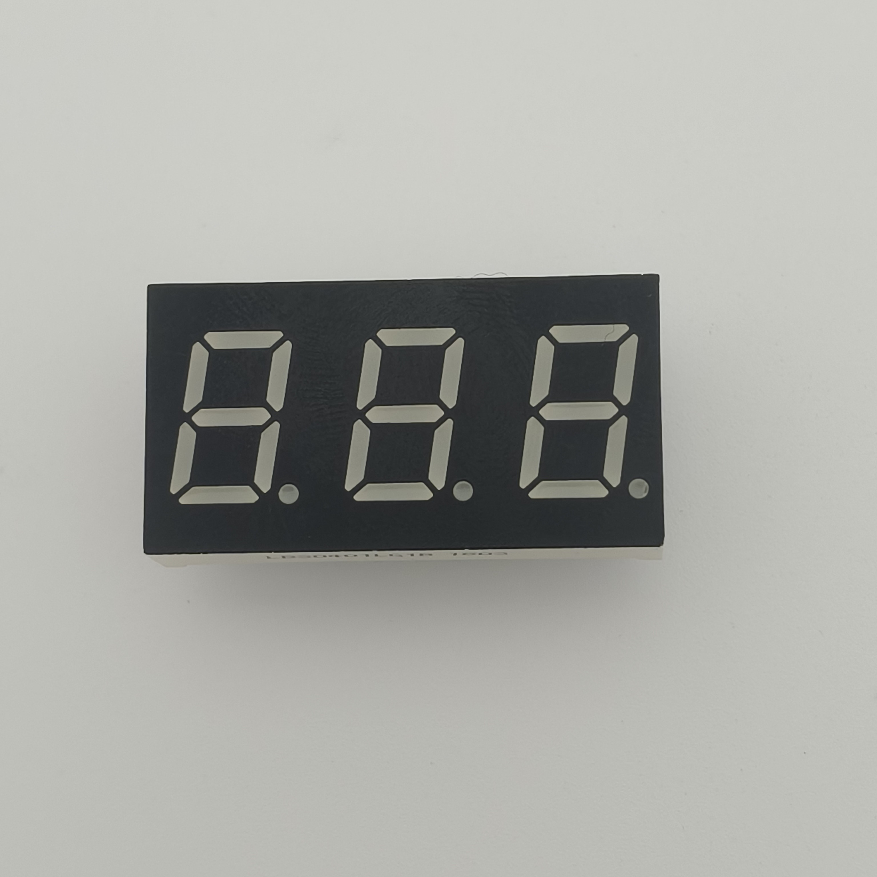 Customied Orange Color 7 Segment LED Display Triple Digit Common Cathode