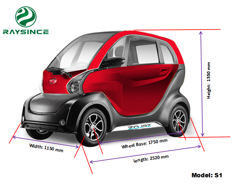 Chinese cheap price electric car new style mini car 3 seater center drive solar car