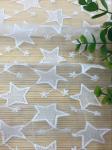 Pentagram Qmilch embroidered Lace Fabric , star lace fabric,Cotton Lace,