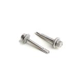 AISI 410 + Stainless Steel 304 Hex Washer Head Bi Metal Self Drilling Screws