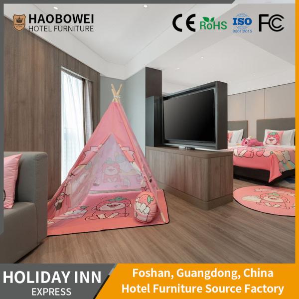 Three Star Hotel Set King Size Bedroom Business Apartment Headboard Custom