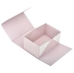 Pink Easy Foldable Paper Box Packaging Magnetic Rigid Boxes FSC