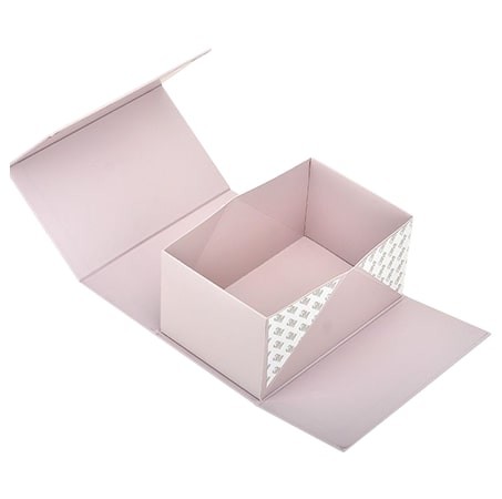Pink Easy Foldable Paper Box Packaging Magnetic Rigid Boxes FSC