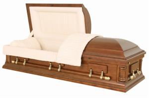 Quality High Gloss Wooden Caskets American Design High Durability SGS Certificated wholesale