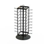 4 Sides Metal Counter Display Stands Rotational For 36pcs Glasses
