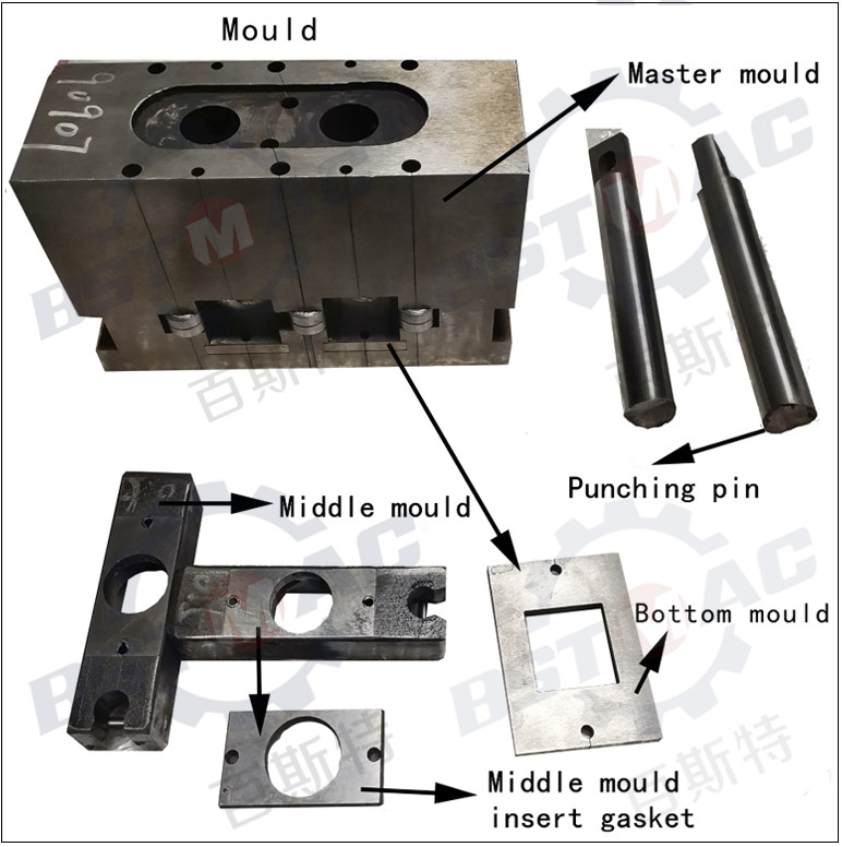 6m Galvanized Steel Hydraulic Tube Punching Machine 40-60 Times Per Min