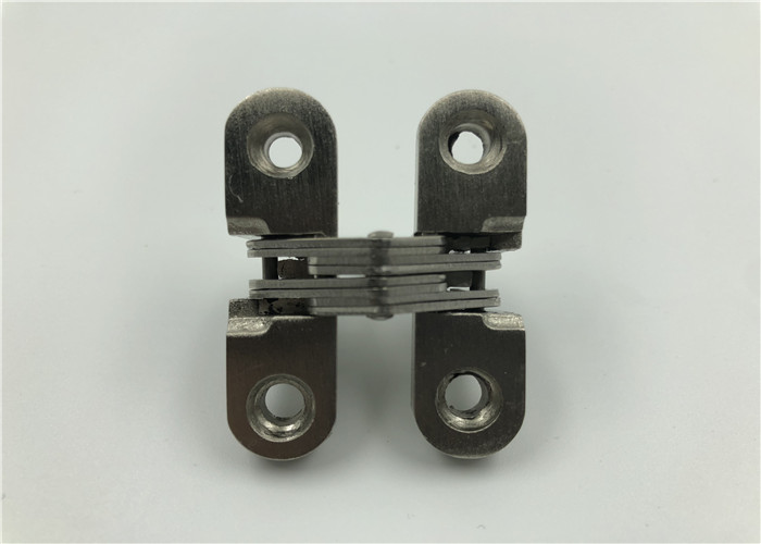 Satin Nickel SOSS Invisible Hinge For Metal Or Wood Door 180 Degree
