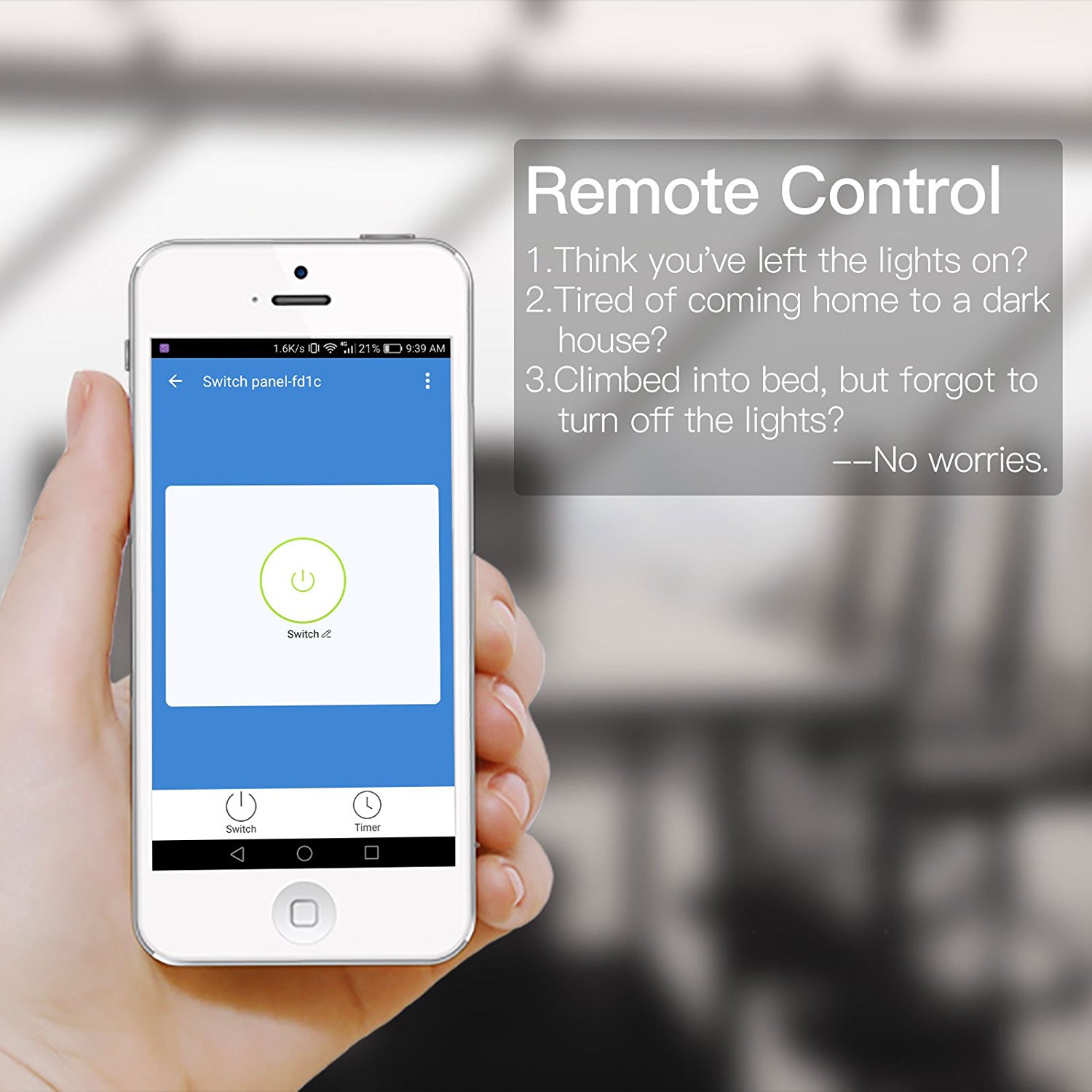 TUYA WIFI Remote Control Switch Crystal Tempered Glass And ABS Plastic Material