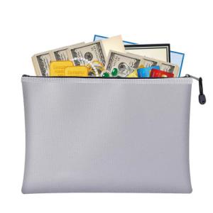 Quality 7x11&quot; Fireproof File Bag Non Irritating Fireproof Money Bag Velcro Opening wholesale