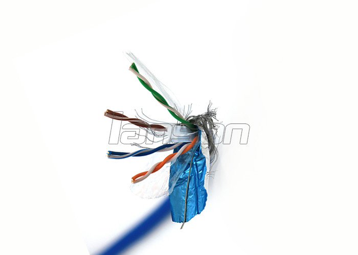 Indoor Bare Copper Al Foil Cat6 SFTP Cable HDPE LSZH
