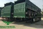 3 Axles Sidewall Semi Trailer 30-60Tons 40ft Shipping Container Trailer
