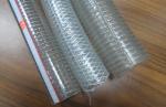 Clear PVC Wire Reinforced Flexible Hose / Fiber Braided Hose Anti Abrasion