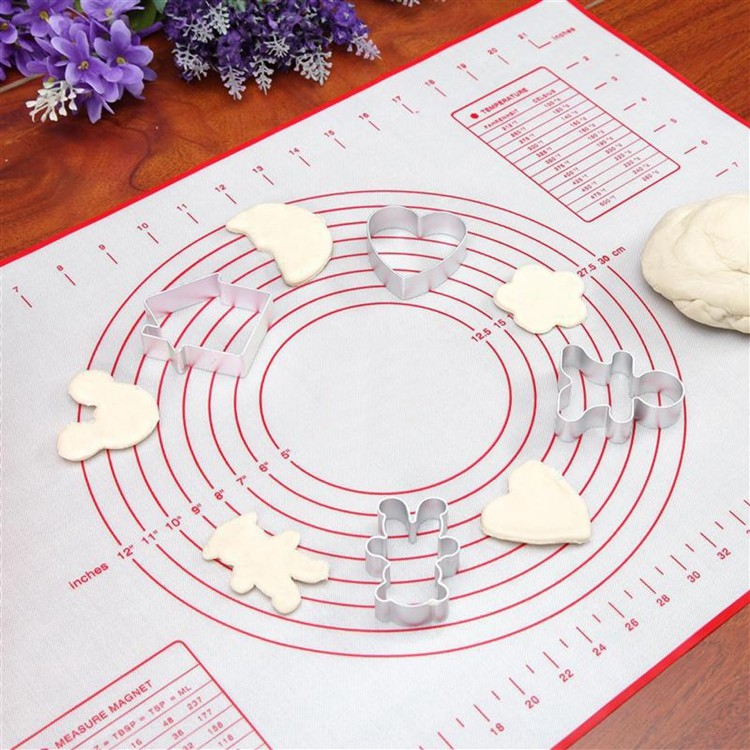 Silicone Baking Mat Extra Large with Measurements Non-Stick Non-Slip Fondant Mat, Silicone Pastry Mat for Bakers