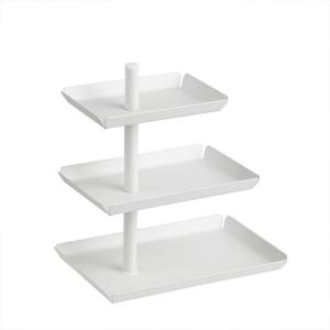 Quality Rustproof Iron Stamping Three Layer Fruit Tray Metal Houseware Luxury wholesale