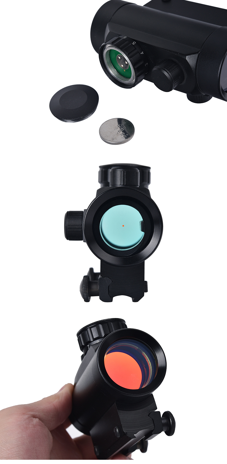 11 Level Brightness Reticle Optical Red Dot Scope for Aluminium Alloy 1X30 Sight