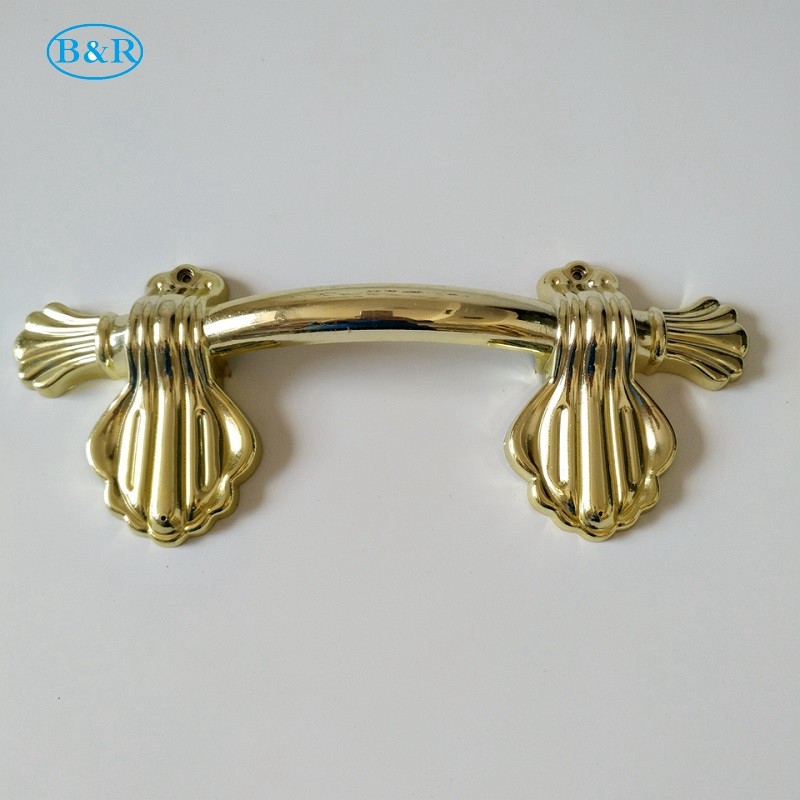 European Style Religious Pp Plastic Coffin Handles Golden Color 29 * 12 Cm