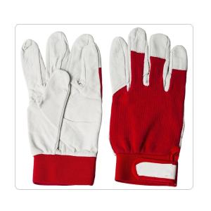Quality White Piggy Mechanics Industrial Leather Work Gloves wholesale