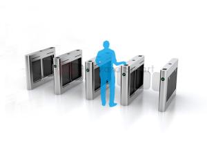 Quality Metro Station Ticket Inspection Fingerprint Flap Barrier Gate wholesale