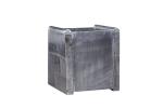 Genuine Leather Handle Vintage Antique Storage Trunk 1 Drawer Strong Canvas For
