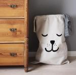 11.5x13.5 Inch Clothing Drawstring Cotton Laundry Bags