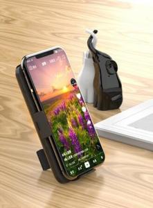 Quality 10,000mah Qi Wireless charger Power bank with holder wholesale
