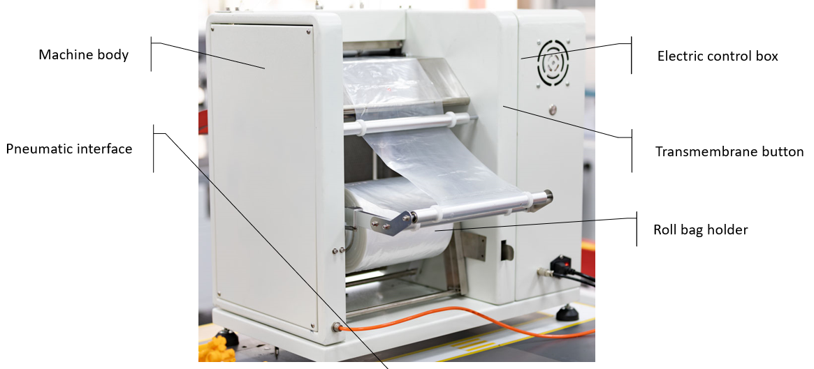 Continuous Bag HDPE Pouch Filling Sealing Machine for Sticking and Bagging Poly Mail
