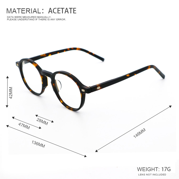 Handmade Acetate Glasses Individuality Acetate Eyeglass Frame MR 98066