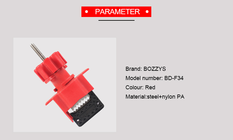 BOSHI Nylon PA And Steel Material Butterfly Universal Valve Lockouts