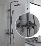OEM Gray 304 Stainless Steel Wall Mounted Brass Faucet
