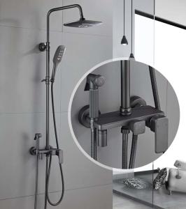 Quality OEM Gray 304 Stainless Steel Wall Mounted Brass Faucet wholesale