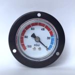 1000 Mbar 50mm Pressure Gauge Flange Mounting Manometer Brass Bourton Tube