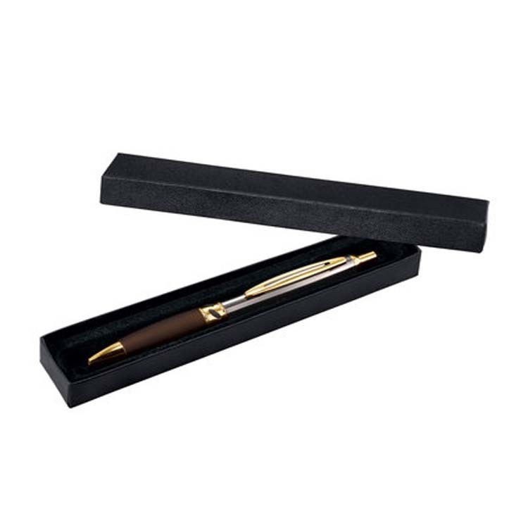 custom black special texture paper pen box luxury gift pen box high end pen packaging box