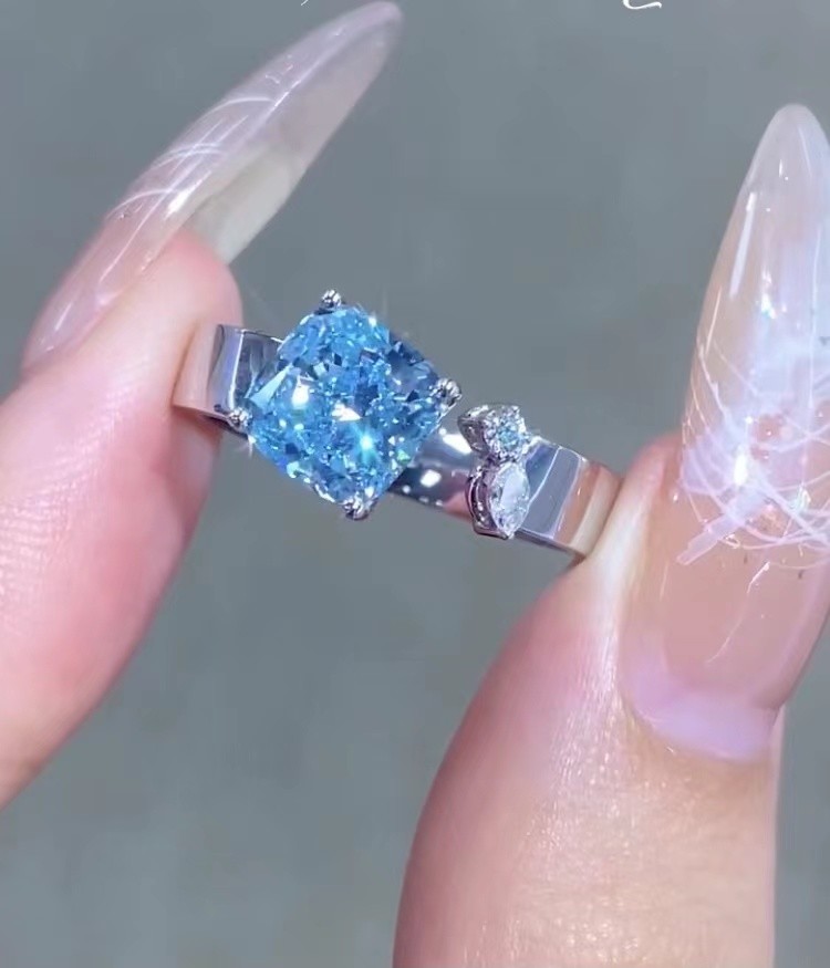 cushion Cut Engagement Ring lab diamond jewelry loose lab made diamonds jewelry diamond