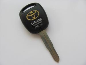 Quality permanent wear toyota replacement auto keys with high impact resistance wholesale