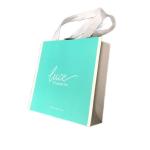 Luxury Matte Green Paper Gift Shopping Bag For Clothing Packaging