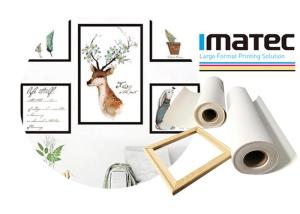 Quality 260gsm Inkjet Polyester Matte Art Canvas Rolls Waterproof Aqueous Printing wholesale