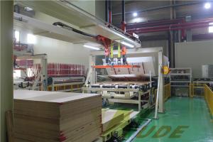 Quality Single Layer PB / MDF Board Laminating Line , Hot Press Lamination Machine wholesale