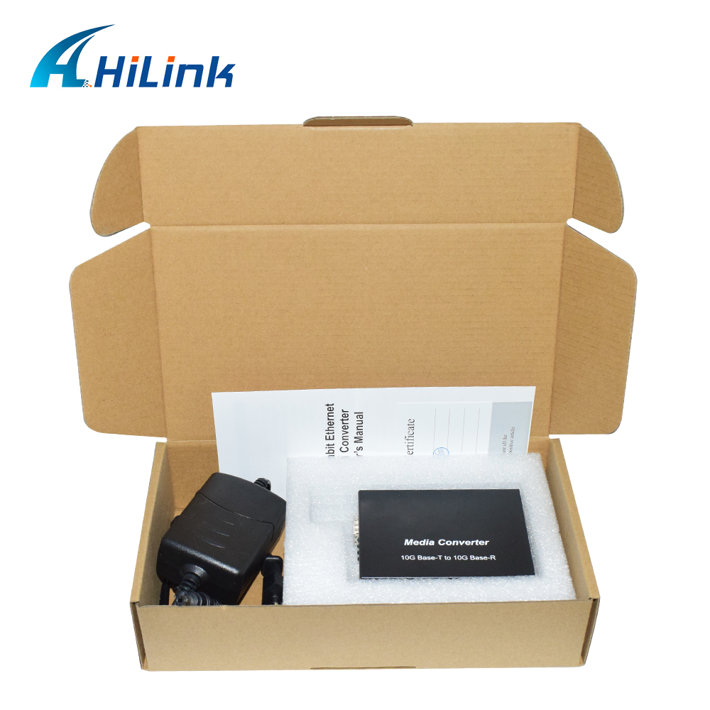 10G Media Converter 1 SFP+ Port and 1 RJ45 Port 100/1000Base-T 2.5/5/10GBase-T Auto