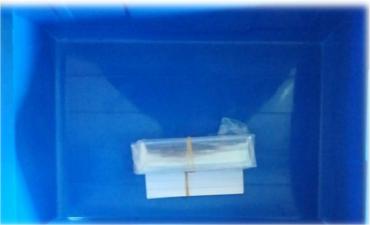 Solid Box Style Plastic Bins for Easy Sorting and Storage in Office or Warehouse