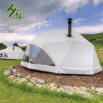 Outdoor 6~10 People Metal Geodesic Dome Tent For Camping