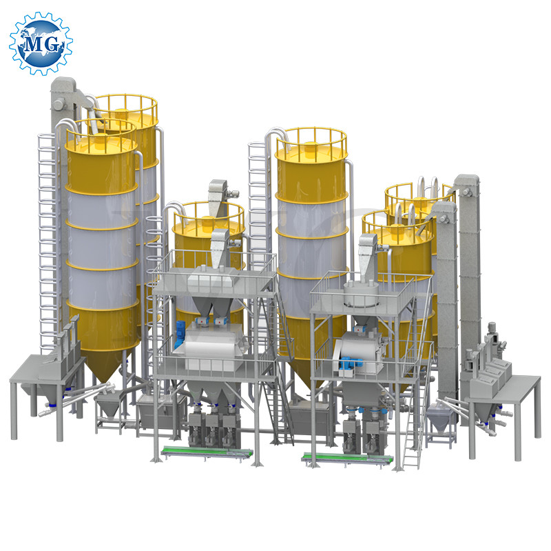 Factory Direct 10-30T/H Automatic Dry Mortar Production Line Dry Mortar Mixer Machine
