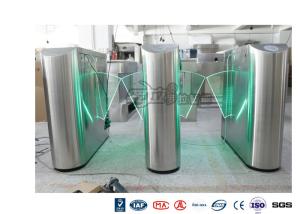 Quality Underground Entrance Flap Barrier Gate Optical Turnstile ESD System DC 24V Brush wholesale