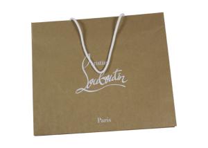 Quality Luxprinters Silver Stamping Gift Bag With Handles Protective Varnish wholesale