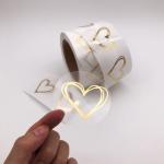 38mm Round Plastic Clear Glossy Sticker Paper Waterproof Labels