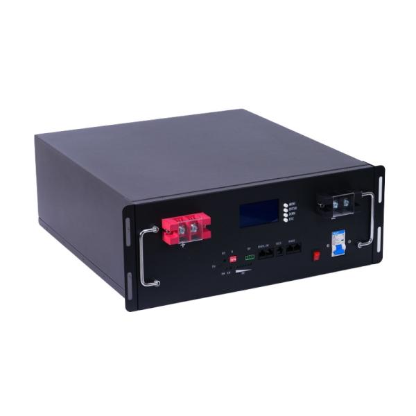 Long Lasting Rack Mount Lithium Phosphate Iron Battery 51.2V 100Ah Safe