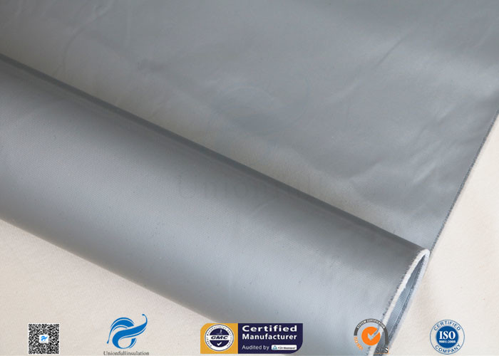 0.2mm Silicone Coated Fiberglass Fabric Waterproof Anti Corrosion Plain Weave