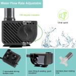 1.7ft 53GPH Silent Submersible Water Pump