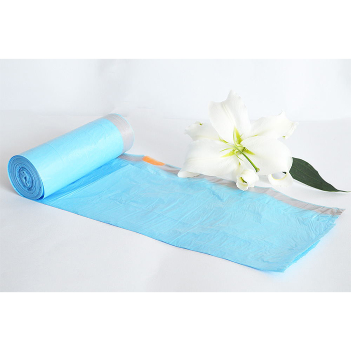 Transparent Color Garbage Bags Drawstring Customized For Kitchen Bedroom And Toilet